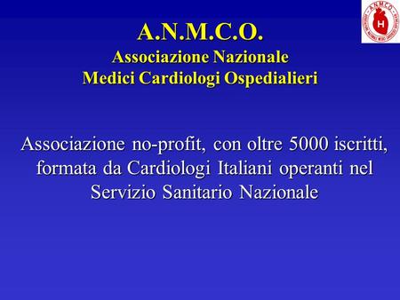 A.N.M.C.O. Associazione Nazionale Medici Cardiologi Ospedialieri