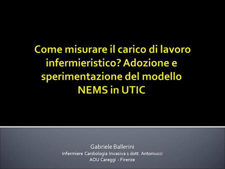 Infermiere Cardiologia Invasiva 1 dott. Antoniucci
