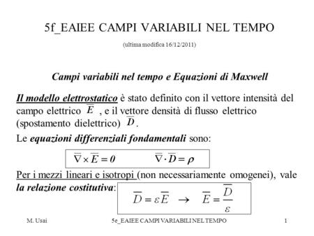5f_EAIEE CAMPI VARIABILI NEL TEMPO (ultima modifica 16/12/2011)
