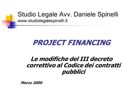 Studio Legale Avv. Daniele Spinelli