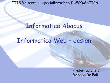 Informatica Web – design