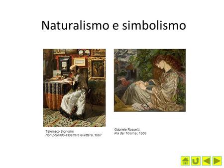 Naturalismo e simbolismo