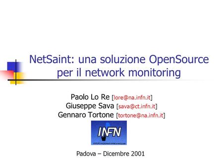 NetSaint: una soluzione OpenSource per il network monitoring