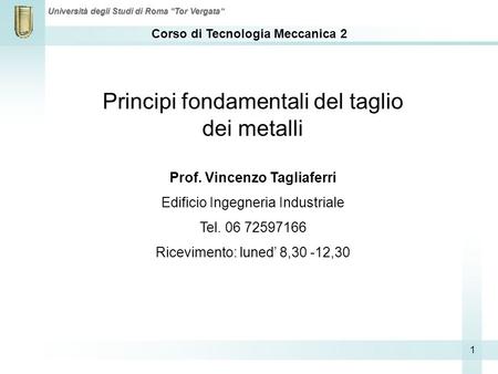 Prof. Vincenzo Tagliaferri