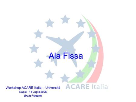 Workshop ACARE Italia – Università
