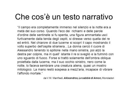 Che Cos Un Testo Narrativo Ppt Scaricare