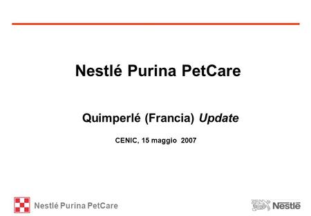 Nestlé Purina PetCare Quimperlé (Francia) Update