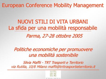 European Conference Mobility Management