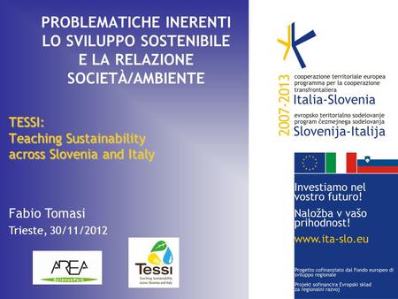 TESSI: Teaching Sustainability across Slovenia and Italy