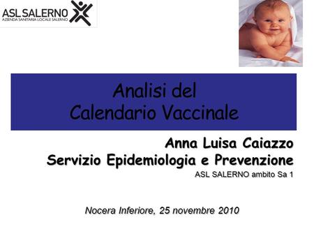 Analisi del Calendario Vaccinale