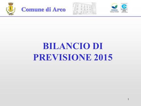 1 BILANCIO DI PREVISIONE 2015. 2 Bilancio di previsione 2015 Entrate correnti – Titoli I – II – III (Totale €. 21.182.400)