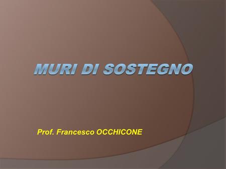 Prof. Francesco OCCHICONE