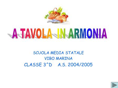 SCUOLA MEDIA STATALE VIBO MARINA CLASSE 3^D A.S. 2004/2005.
