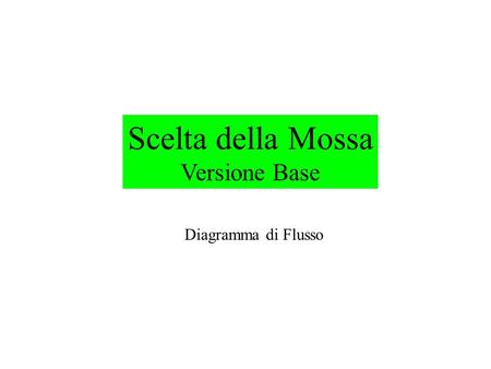 Scelta della Mossa Versione Base Diagramma di Flusso.