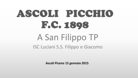 A San Filippo TP ISC Luciani S.S. Filippo e Giacomo