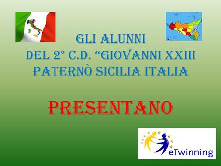 Gli alunni del 2° C.D. “Giovanni XXIII Paternò Sicilia Italia