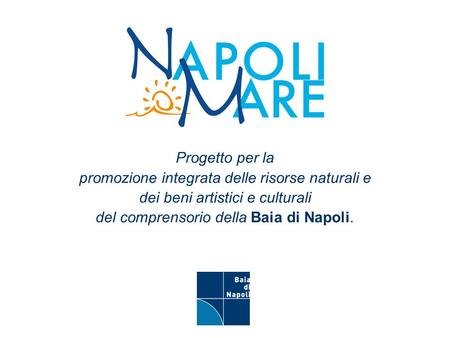 Progetto per la promozione integrata delle risorse naturali e dei beni artistici e culturali del comprensorio della Baia di Napoli.