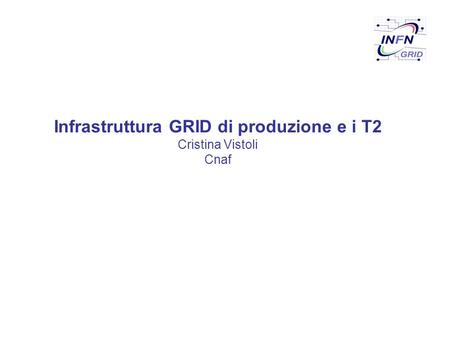 Infrastruttura GRID di produzione e i T2 Cristina Vistoli Cnaf.