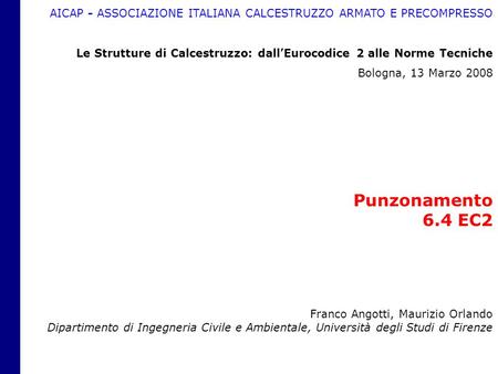 AICAP - ASSOCIAZIONE ITALIANA CALCESTRUZZO ARMATO E PRECOMPRESSO