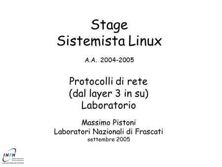 Stage Sistemista Linux A.A