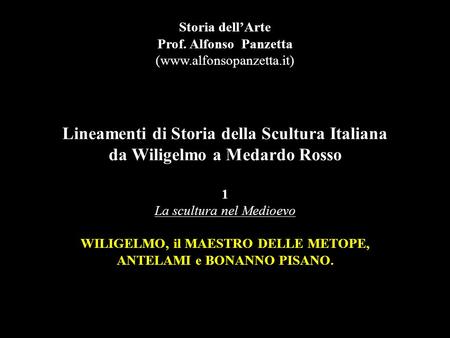 Storia dell’Arte Prof. Alfonso Panzetta (www.alfonsopanzetta.it)