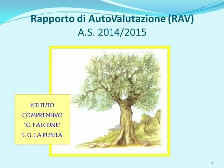 Rapporto di AutoValutazione (RAV) A.S. 2014/2015