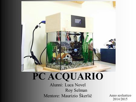 PC ACQUARIO Alunni: Luca Novel Roy Selman Mentore: Maurizio Škerlič Anno scolastico 2014/2015.