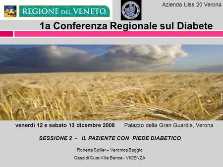 1a Conferenza Regionale sul Diabete