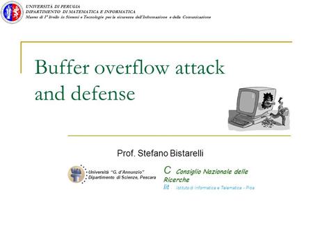 Buffer overflow attack and defense