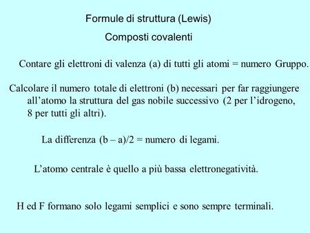 Formule di struttura (Lewis)