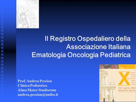 Il Registro Ospedaliero della Associazione Italiana