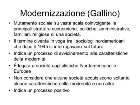 Modernizzazione (Gallino)