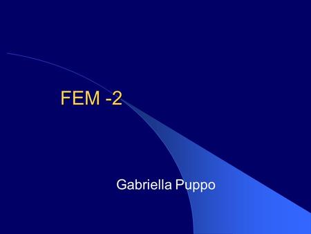 FEM -2 Gabriella Puppo.