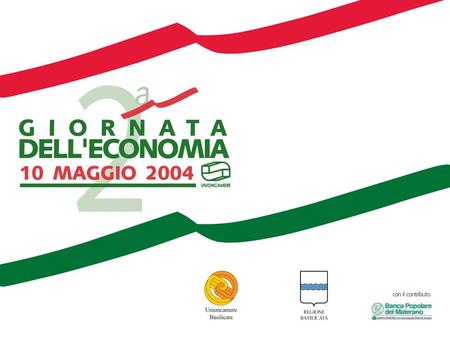 Leconomia lucana nel 2003 e le prospettive per il 2004 Centro Studi Unioncamere Basilicata.
