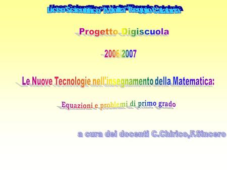 Liceo Scientifico A.Volta Reggio Calabria