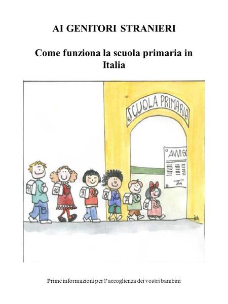 Come funziona la scuola primaria in Italia