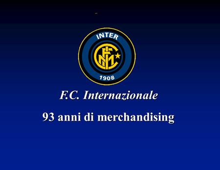 Convegno Indicam 3/7/01 Dr. Umberto Paolucci F.C. Internazionale.