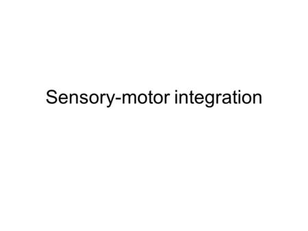 Sensory-motor integration. Leggero contatto e stabilizzazione posturale Leggera pressione (0.5 N) di un dito può aumentare di molto la stabilità posturale.
