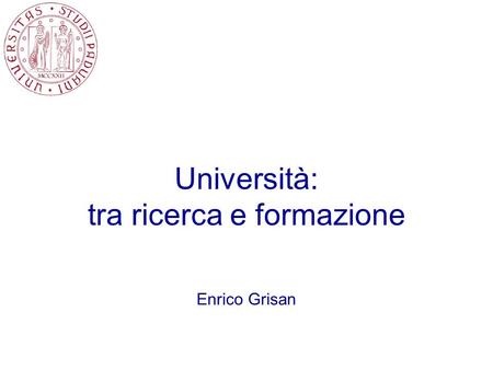 Università: tra ricerca e formazione