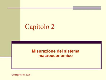 Misurazione del sistema macroeconomico