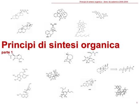 Principi di sintesi organica