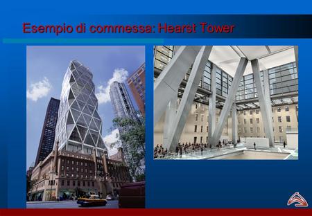 Esempio di commessa: Hearst Tower. Affiancamento allUfficio Commerciale -Il project managing deve intervenire fin dalle prime fasi della trattativa, per.