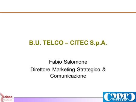 Fabio Salomone Direttore Marketing Strategico & Comunicazione