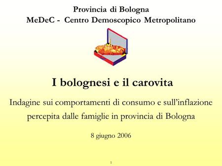 I bolognesi e il carovita