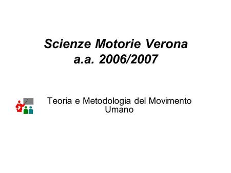 Scienze Motorie Verona a.a. 2006/2007