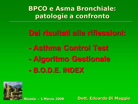 BPCO e Asma Bronchiale: patologie a confronto