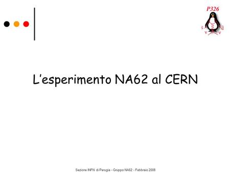 L’esperimento NA62 al CERN