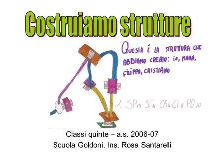 Classi quinte – a.s Scuola Goldoni, Ins. Rosa Santarelli