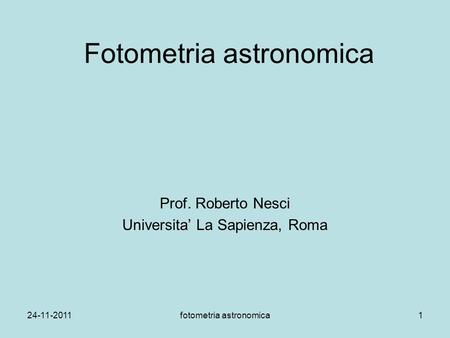 Fotometria astronomica