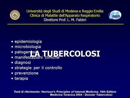 Medicina Toracica Dossier Tubercolosi